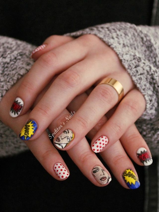 dazzling women’s day nail art design-24