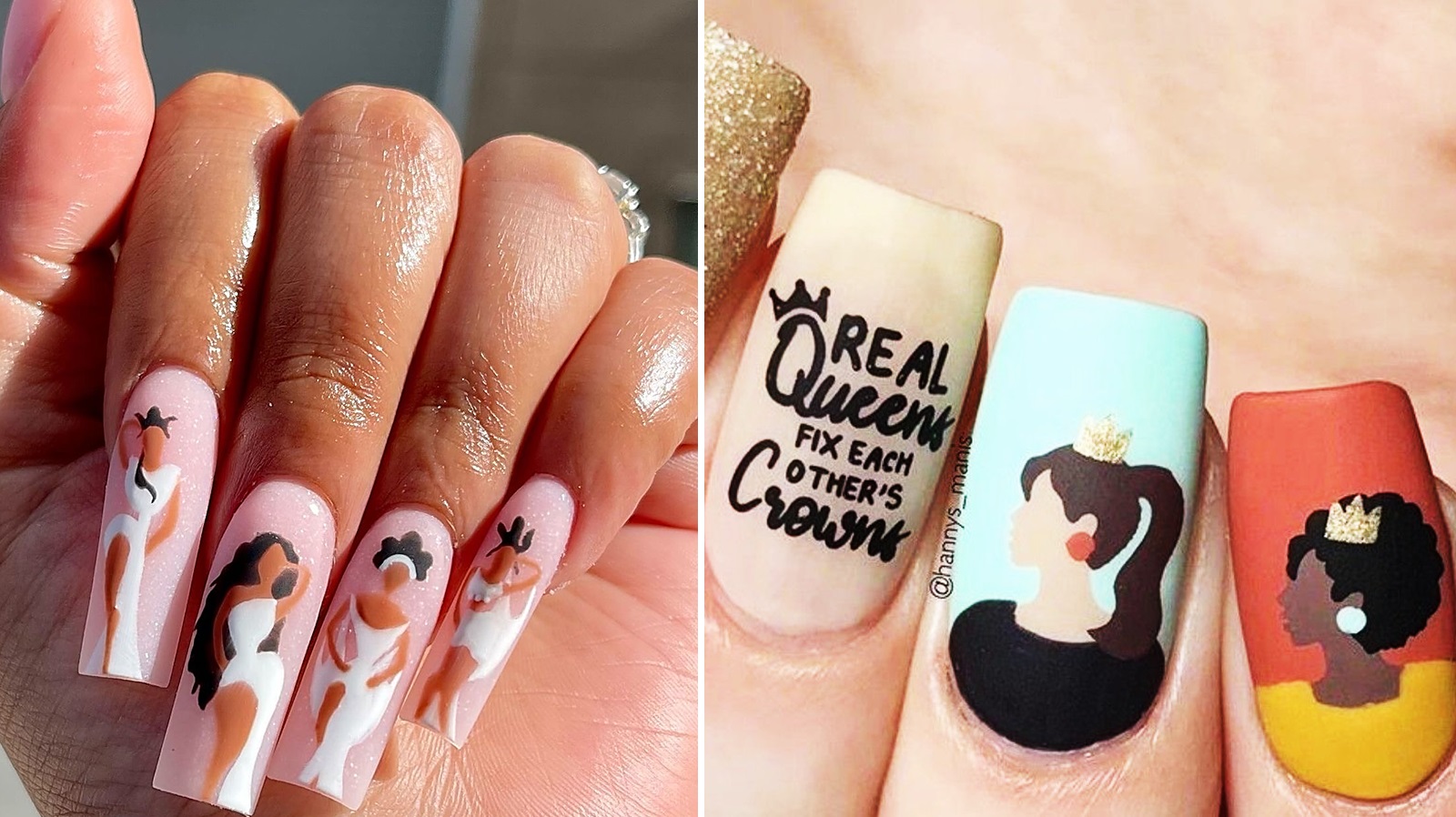 Womens Day Nail Art Design