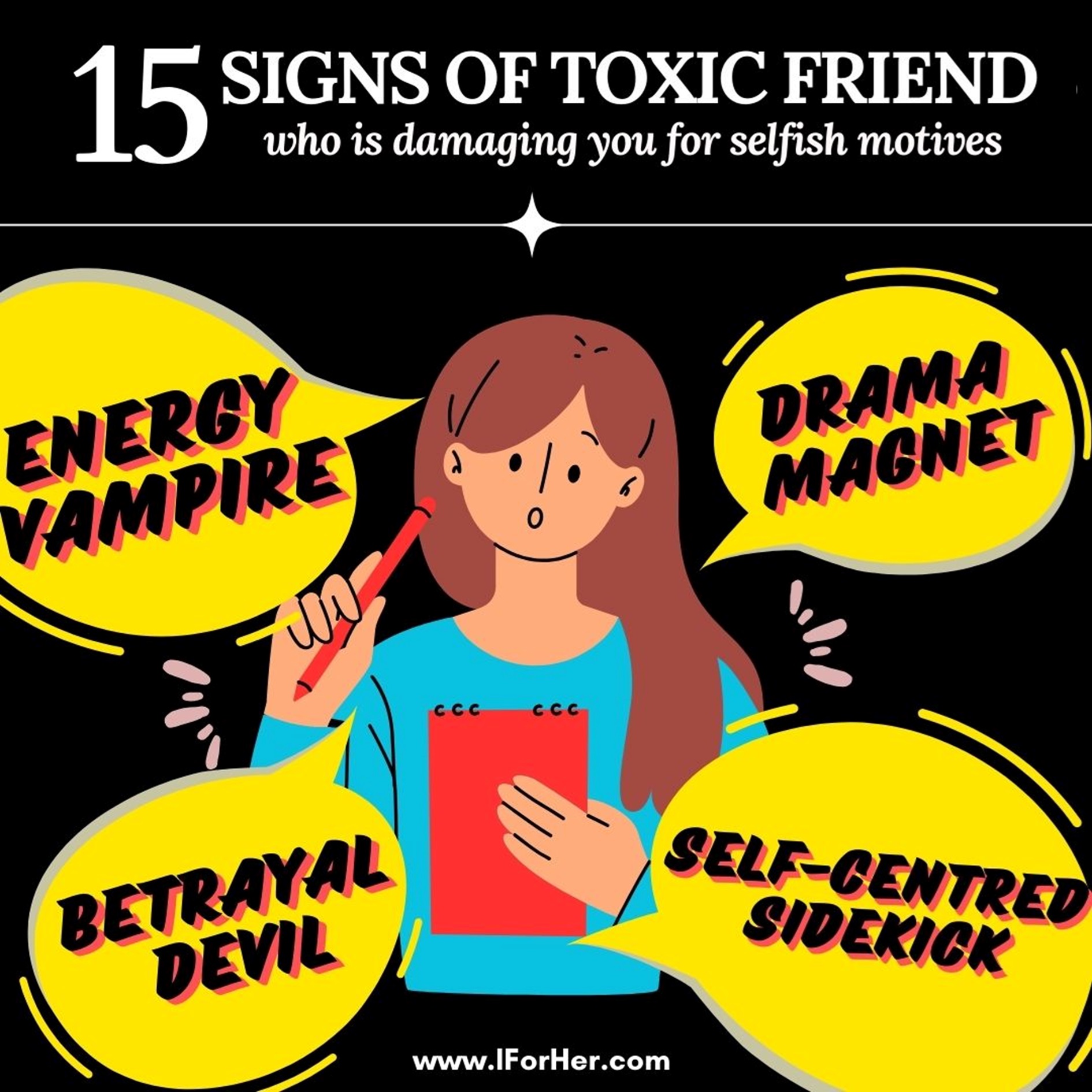 15 Signs to spot toxic friends - Iforher